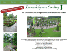 Tablet Screenshot of baumschulgarten-enneking.de